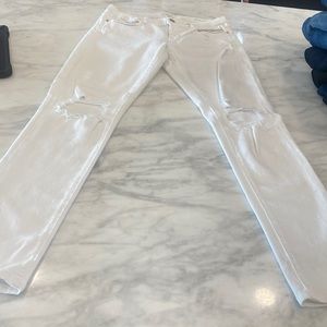 FRAME DENIM LONDON-LOS ANGELES. WHITE JEANS.